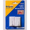 BRIPLAS COLGADOR COCINA-BAÑO PLASTIC ADHESIV 2U  BLANCO 250B