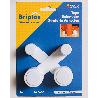BRIPLAS TOPE PUERTA ADHESIVO RETENEDOR GIRATORIO 2 U BLANCO 306B