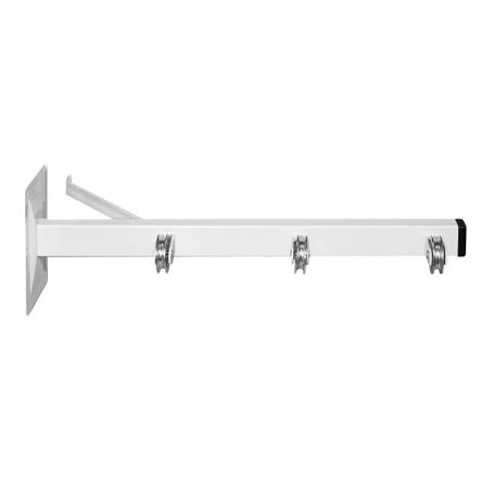 TENDEDERO DE PARED CAJA 2 UDES BLANCO 3 POLEAS 460 MM  39222