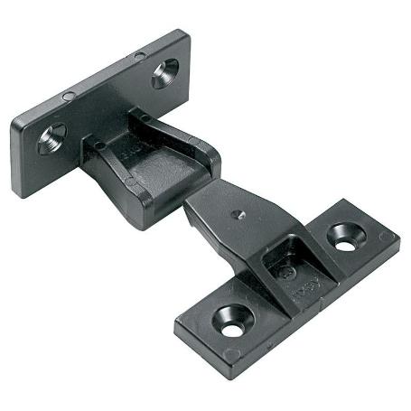 HERRAJES KEKU EN-A PARA UNIÓN PANELES PLASTICO NEGRO. PARA ENCASTRAR.