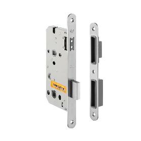 CERRADURA MAGNÉTICA EMBUTIDA MODELO CARLES PARA PUERTA DE PASO - ACABADO SATINADO O ANTRACITA NEGRO ACABADO EFECTO 