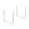 EMUCA JUEGO DE PATAS RECTANGULARES SQUARE PARA MESA, ANCHO 600MM, ACERO, PINTADO BLANCO