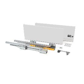 EMUCA CAJÓN EXTERIOR CONCEPT 30KG DE ALTURA 185MM, PROFUNDIDAD 400MM, ACERO, PINTADO BLANCO