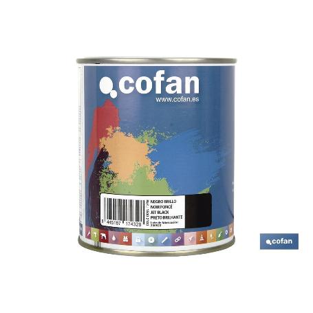 ESMALTE SINTÉTICO (750 ML) NEGRO BRILLO