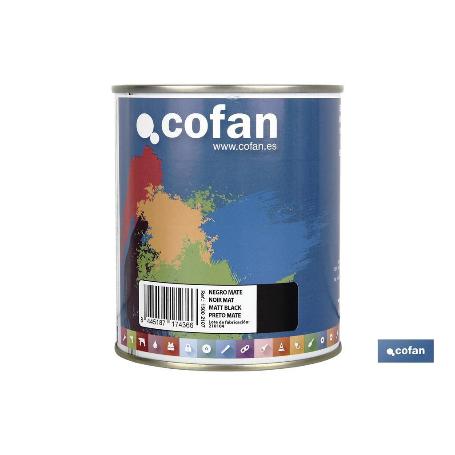 ESMALTE SINTÉTICO (750 ML) NEGRO MATE