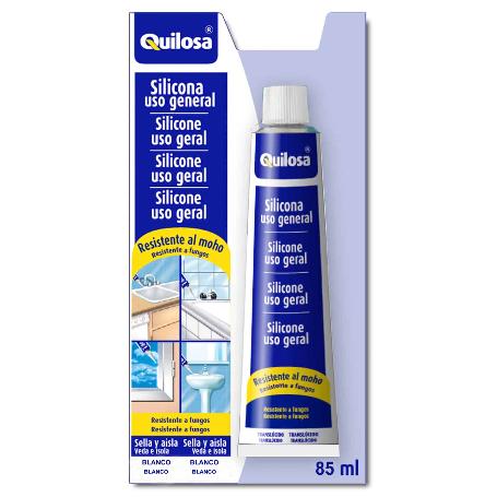 QUILOSA SILICONA ORBASIL ACIDA ANTIMOHO TUBO 85ML BLANCO 43044
