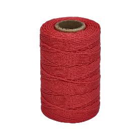 CUERDA TRENCILLA POLIPROPILENO ROJA (BOBINA 100 METROS)