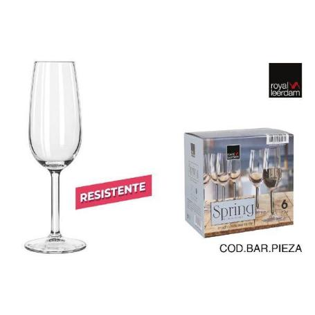 20 CLS COPA RESISTENTE CHAMPAN CAVA FLAUTA SPRING ROYAL LEERDAM - CAJA 6 UNIDADES