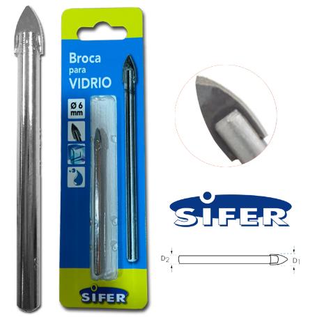 SIFER BROCA PARA CRISTAL Ø6 MM