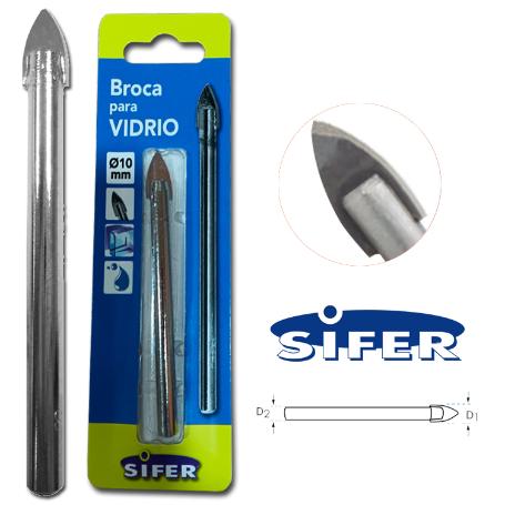 SIFER BROCA PARA CRISTAL Ø10 MM