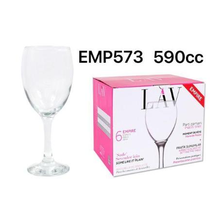 59 CLS COPA COMBINADOS Y VINO TINTO EMPIRE LAV - CAJA 6 UNIDADES