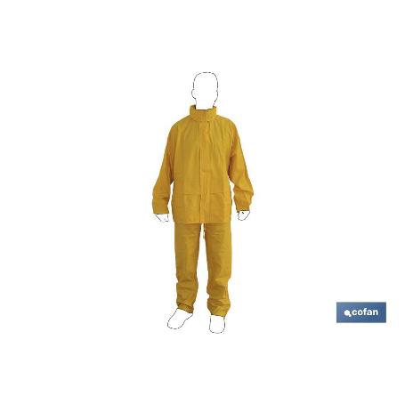 TRAJE DE AGUA PU/PVC AMARILLO TALLA S