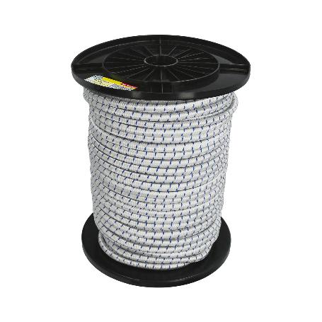 CUERDA ELÁSTICA FORRADA    6 MM. ROLLO DE 100 METROS