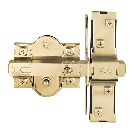 CERROJO SEGURIDAD FAC 946-RP/80 SERIE UVE DORADO ANTIBUMPING