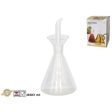 ACEITERA ANTIGOTEO DE CRISTAL BOROSILICATO BERTA 460 ML.