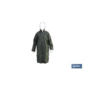 ABRIGO DE LLUVIA VERDE POLIESTER/PVC TALLA-XL