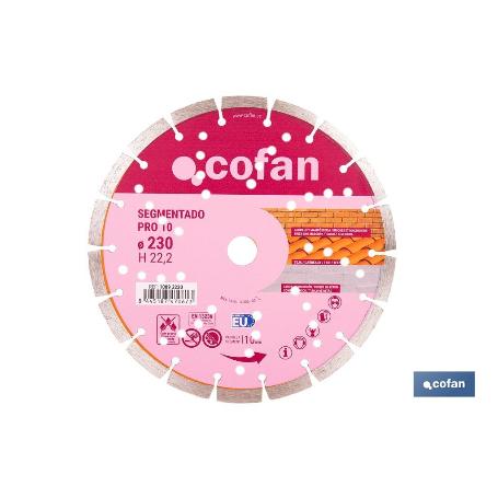 DISCO UNIVERSAL SEGMENTADO PRO 10-230 MM