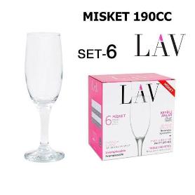 19 CLS COPA CHAMPAGNE ECONOMICA MISKET LAV - CAJA 6 UNIDADES