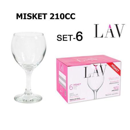 21 CLS COPA VINO TINTO MISKET 210 CC LAV SIMILAR COPA BALON - CAJA 6 UNIDADES