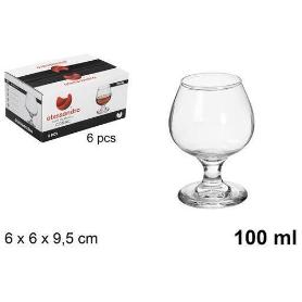 10 CLS COPA COÑAC BRANDY CLASICA 100CC ALESSANDRO - CAJA 6 UNIDADES