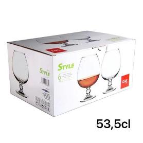 53,5 CLS COPA COÑAC LICOR BRANDY STYLE COK - CAJA 6 UNIDADES