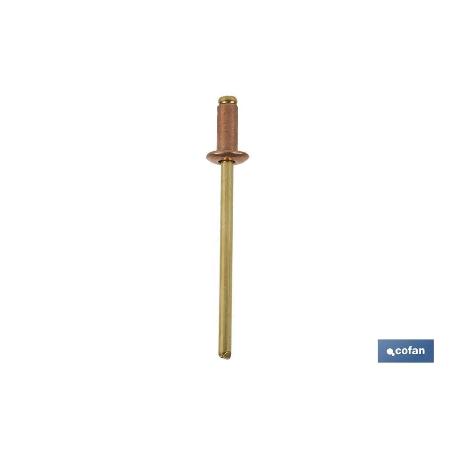 REMACHE COBRE-BRONCE 4 X 12 MM   CAJA 500 UNID.
