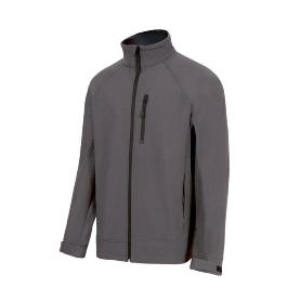 CHAQUETA SOFT SHELL LESSA PUÑO VELCRO TALLA M-XL COLOR ROPA GRIS CLARO TALLA L