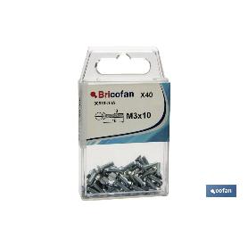 BLÍSTER DE 40 UDS. DIN-963  M-3X10 VENTA UNITARIA