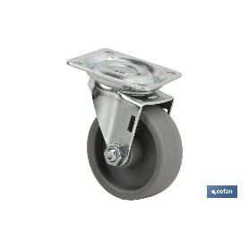 RUEDA POLIPROPILENO 30X15MM PLACA VENTA UNITARIA