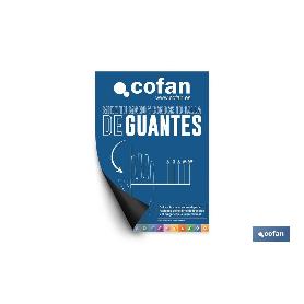 PÓSTER MAGNETIZADO 297X210 MM MEDIDOR DE TAMANHO DA LUVA