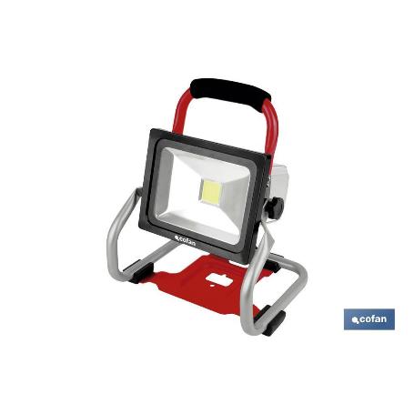 FOCO LED PORTÁTIL A BATERIA REACONDICIONADO LI-ION 18V 20W