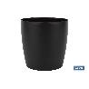 MACETA CAMELIA DE COLOR NEGRO 25 X 23,6 CM VENTA UNITARIA