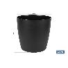 MACETA CAMELIA DE COLOR NEGRO 25 X 23,6 CM VENTA UNITARIA
