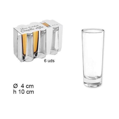6 CLS. VASO CRISTAL CHUPITO ALTO LONG SHOT 60 ML - CAJA 6 UNIDADES