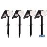 PACK DE 4 UDS. APLIQUE SOLAR CON SENSOR 3,7 V 1,2 AH 3000 K 330 X 104 X 161 MM