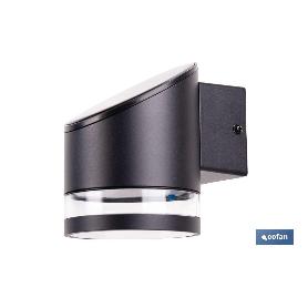 APLIQUE LED RECARGABLE NEGRO CON SENSOR 3,7 V 1,2 AH IP65 3000 K 120 X 90 X 120 MM