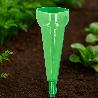 PLUVIOMETRO PLASTICO VERDE 350 ML. CON PIQUETA. MEDIDOR LLUVIA, MONITORIZAR LAS PRECIPITACIONES JARDÍN EXTERIORES
