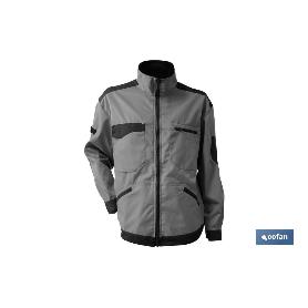 CHAQUETA TRABAJO BENZ 280GMS/M GRIS-NEGRO T-L