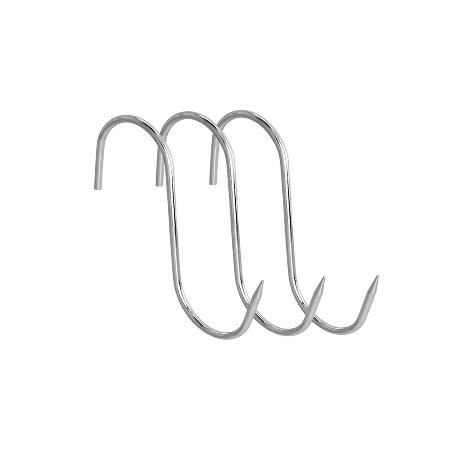 BLISTER 3 GANCHOS CARNICERO INOXIDABLES Nº 12