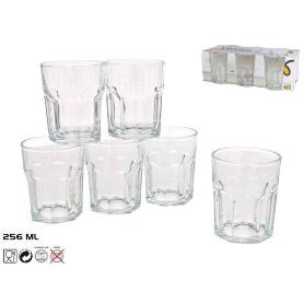 25,6 CLS VASO CAFE GRANDE CRISTAL MOD LUNA - CAJA 6 UNIDADES
