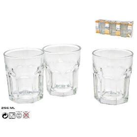 25,6 CLS VASO AGUA CRISTAL MODELO LUNA SIMILAR VASO SPANIA - CAJA 6 UNIDADES
