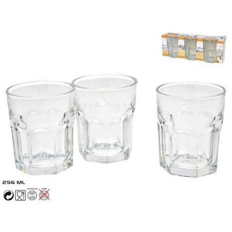 25,6 CLS VASO AGUA CRISTAL MODELO LUNA SIMILAR VASO SPANIA - CAJA 6 UNIDADES