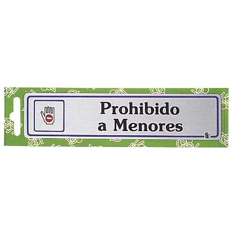 ROTULO PROHIBIDO A MENORES