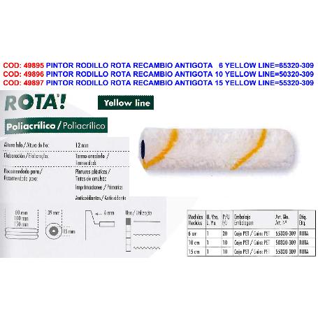 ROTA MINIRODILLO RECAMBIO ANTIGOTA 5 CM SUPERFICIE RUGOS 5320309 (CAJA 20 UNIDADES)