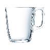 TAZA MUG 25CL VIDRIO TRANSPARENTE VOLUTO ARCOROC - CAJA 6 UNIDADES