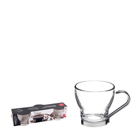 10 CLS TAZA CAFE BOMBON EXPRESO CRISTAL TRANSPARENTE COK - CAJA 3 UNIDADES