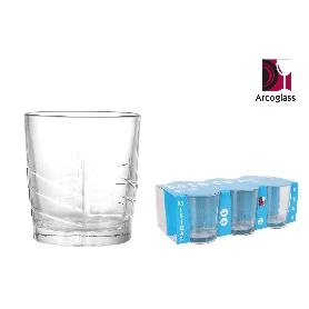 26 CLS VASO AGUA MISTRAL DUNA SIMILAR VASO ARCO BORMIOLLI - CAJA 6 UNIDADES