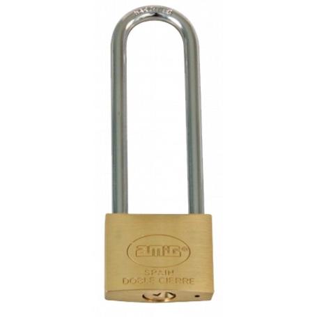 CANDADO 3EL-50 ARCO EXTRA LARGO LATON AMIG