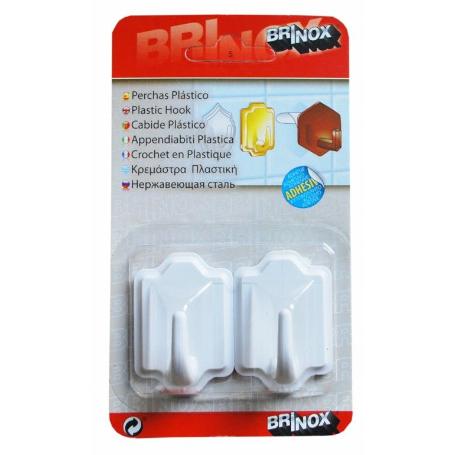 PERCHA ADH.5018 BLIS.BLANCA X 2UD.