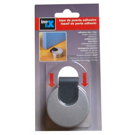 TOPE PUERTA ADHESIVO CROMADO